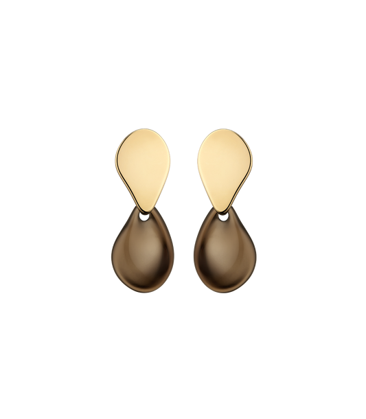 Naé Earrings - Smoked glass