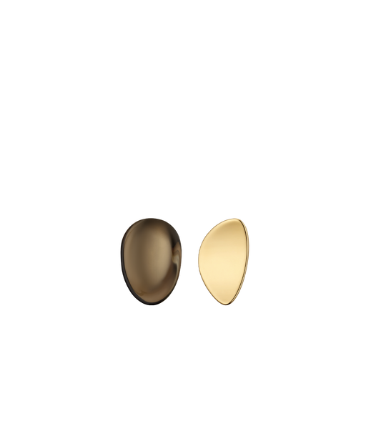 Naé Stud Earrings - Smoked glass