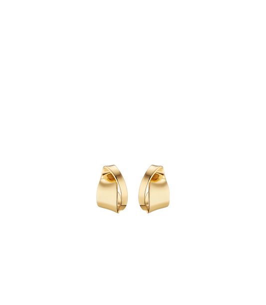 Éole Curled Earrings - 24 carat gold-gilded edition