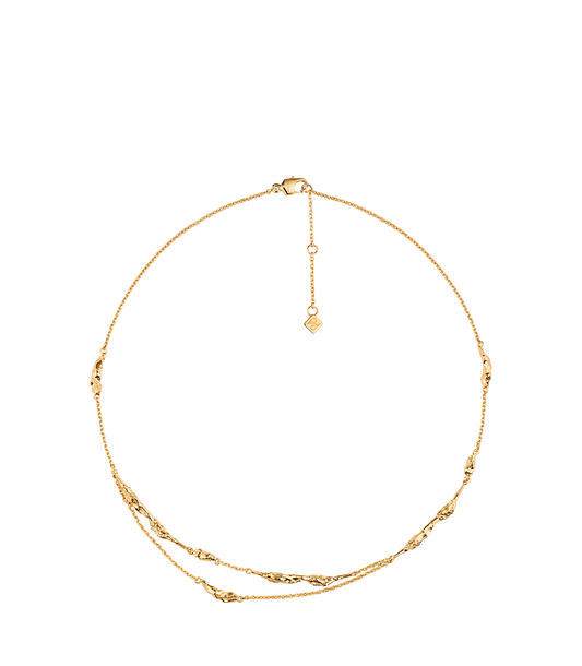 Eroz Double Chain - 24 carat gold gilded